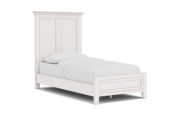 San Mateo White Twin Bed